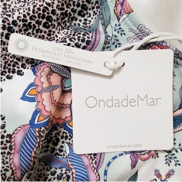 OndadeMar African Flowers One Piece Halter Swimsuit Size Small ondademar New NWT - Picture 9 of 10